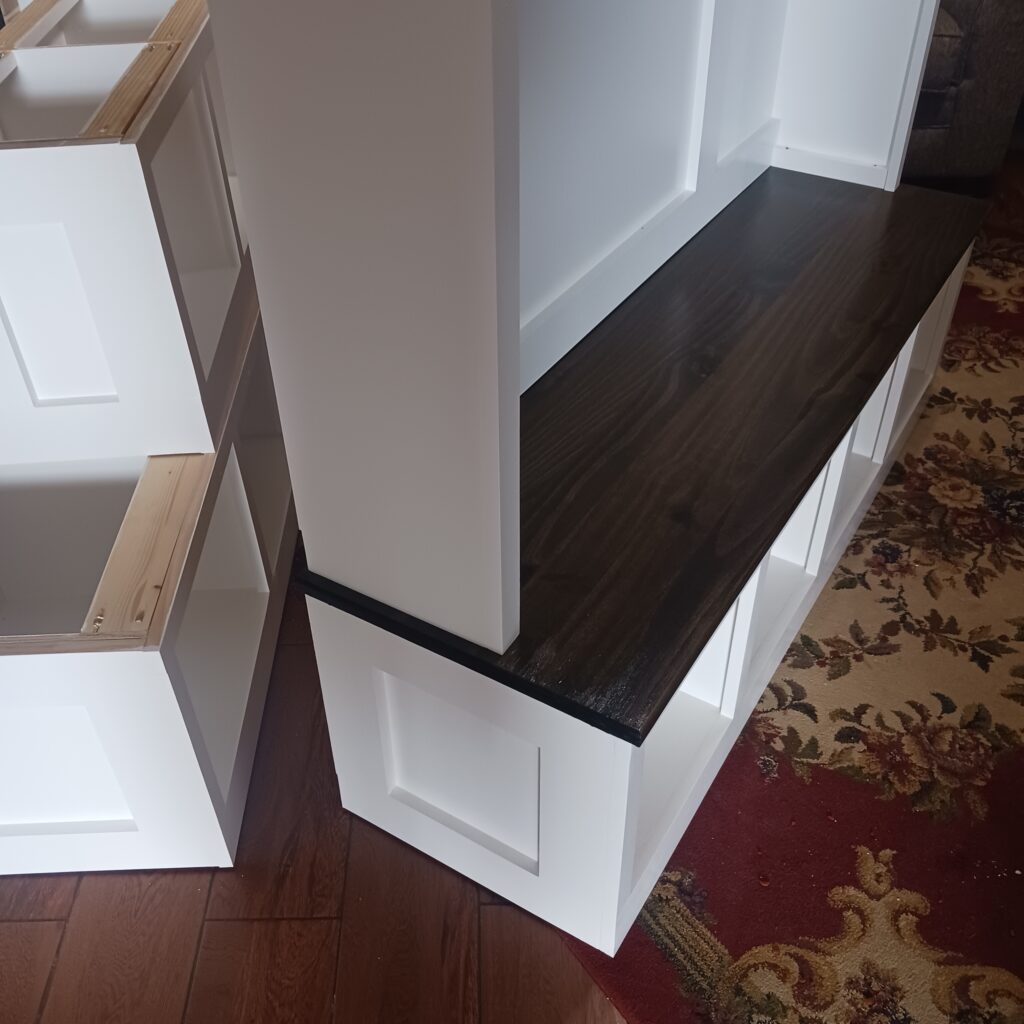 White and Dark Walnut 72 x 60 Halltree