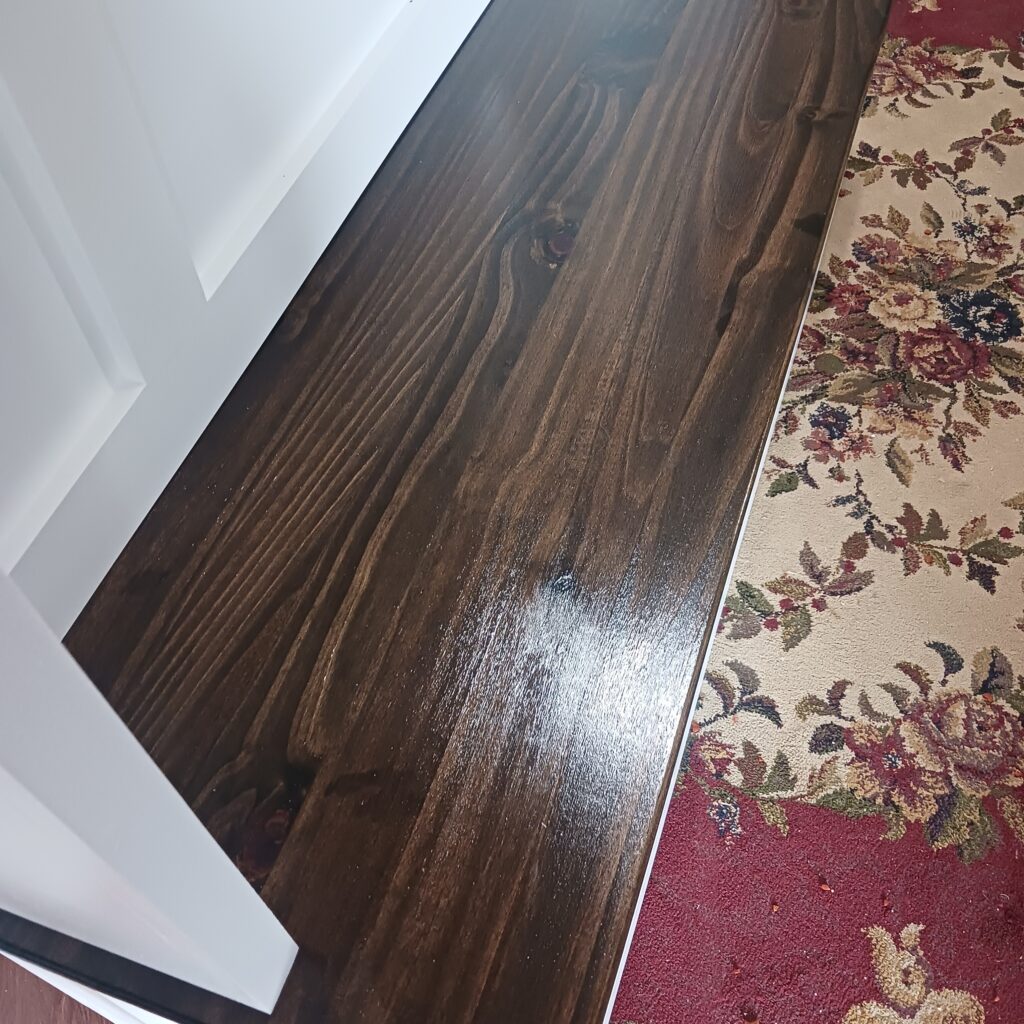 White and Dark Walnut 72 x 60 Halltree